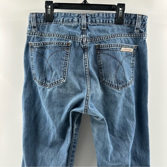 Vintage Calvin Klein Slim Bootcut Jeans – Double Stone Wash, Size 10 (30 Length) - Picture 9 of 10